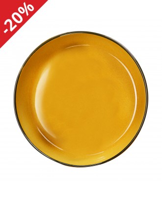 Farfurie ceramica pentru cina, 27 cm, Citrino Mustard - VILLACER